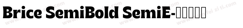 Brice SemiBold SemiE字体转换